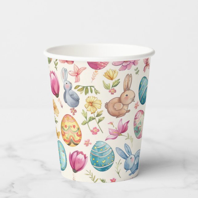 Spring Bloom Easter 6 Paper Cups (Back)