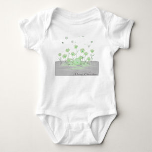 Spring Bloom – Gentle Green Serenity Baby Bodysuit