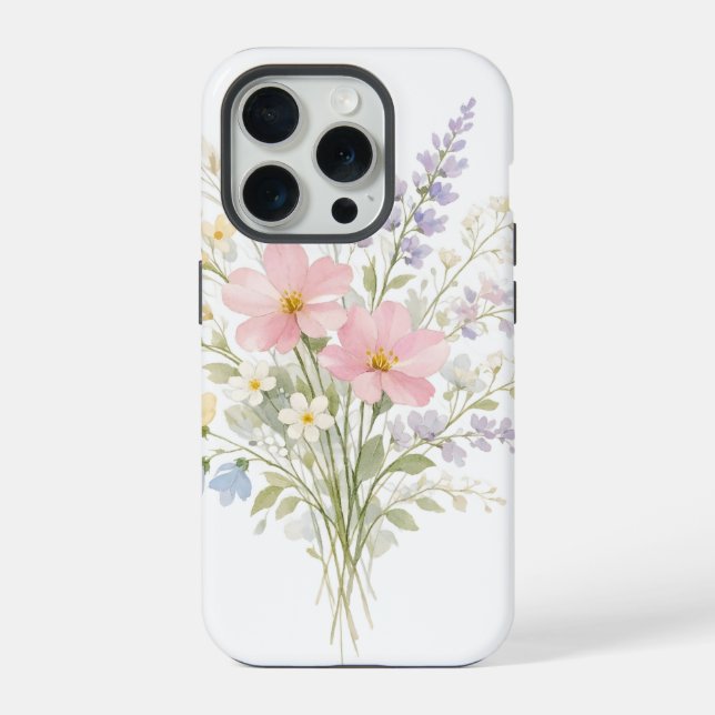 Spring Bloom Phone Case Floral Aesthetic (Back)