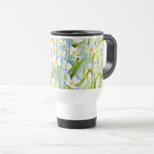 Spring Bloom Soft Floral  Travel Mug
