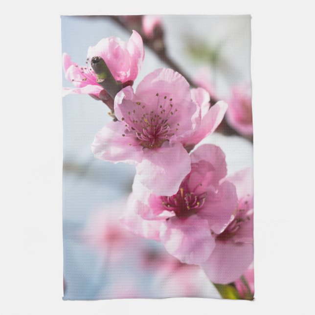 Spring blooming tea towel (Vertical)