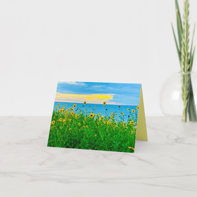Spring Blooms at Sea Card  (Front)