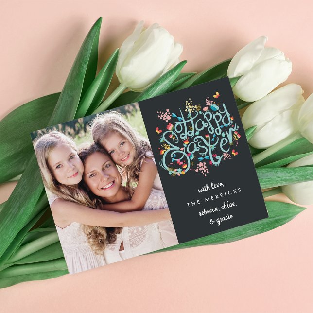 Spring Blooms Easter Photo Card (Creator Uploaded)