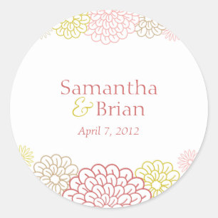 Spring Blooms Favour Sticker