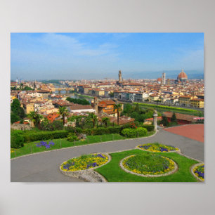 Spring blooms in Florence Poster