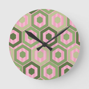 Spring Blooms Round Clock
