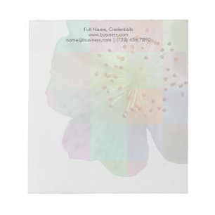 Spring Blossom Colourful Geometric Fine Art Notepad