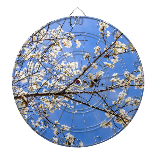 Spring Blossom Dart Board – Floral Nature Wall (Front)