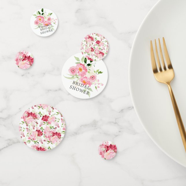 Spring Blossom Floral Bridal Shower Confetti (Group)