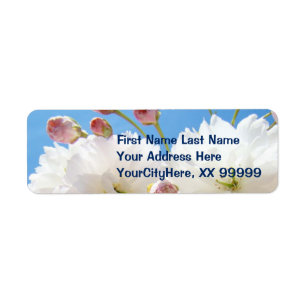 Spring Blossom Flowers Return Address Labels