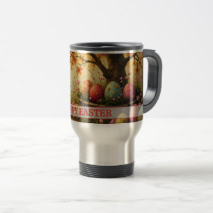Spring Blossom Magic with Easter Egg Splendour Travel Mug