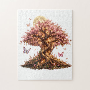 Spring Blossom Moon Tree Puzzle
