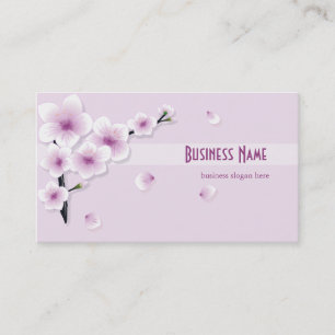 Spring Blossom Purple Flowers Business Card