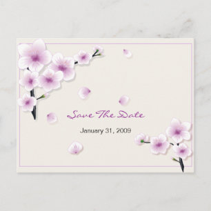 Spring Blossom Save the Date Wedding Announcement Postcard