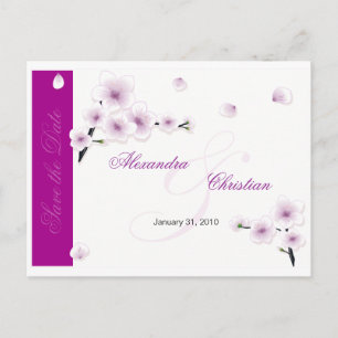 Spring Blossom Save the Date Wedding Announcement Postcard