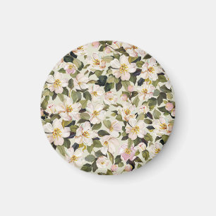 Spring Blossom Tree Branches Pattern Magnet