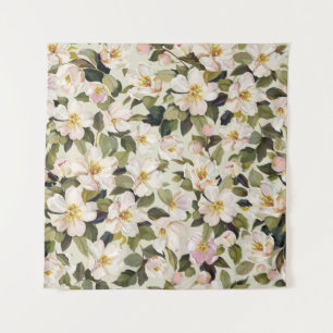Spring Blossom Tree Branches Pattern Tapestry