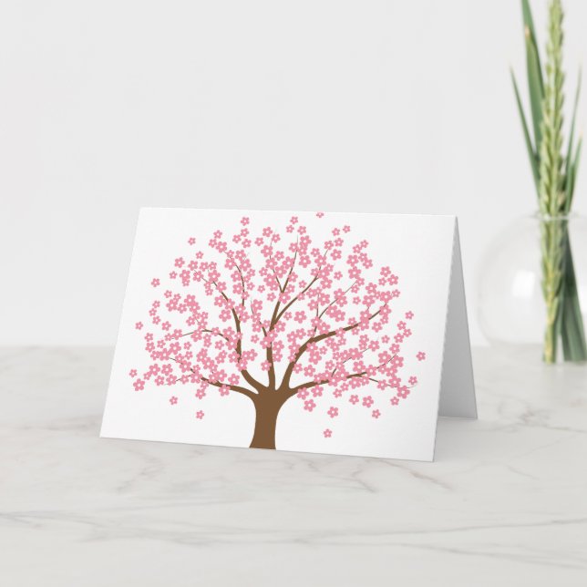 Spring Blossom Tree Greeting Card (Front)