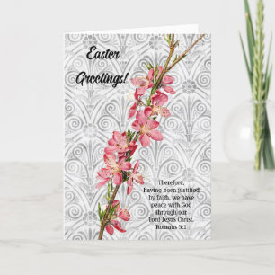 Spring Blossom Vintage Style Faith Easter Card
