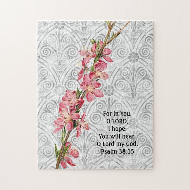 Spring Blossom Vintage Style Faith Puzzle (Vertical)