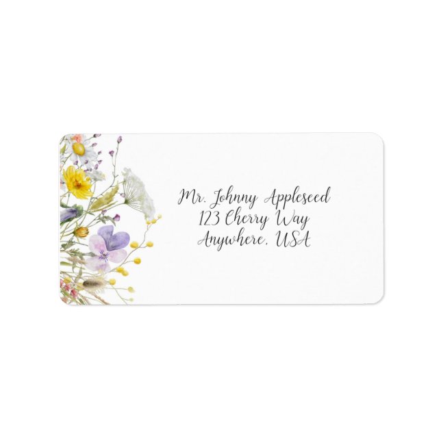 Spring Blossom Wedding Address Labels (Front)