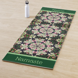 Spring Blossoms Abstract Flower Art Personalised Yoga Mat