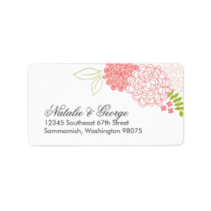 Spring Blossoms Address Labels