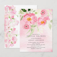 Spring Blossoms Floral Bridal Shower Invitation