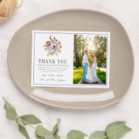 Spring Blossoms Floral Purple Peach Violet Wedding