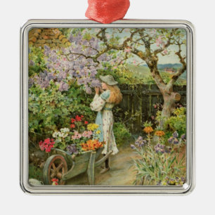 Spring Blossoms, from the Pears Annual, 1902 Metal Tree Decoration