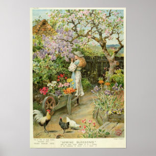 Spring Blossoms, from the Pears Annual, 1902 Poster