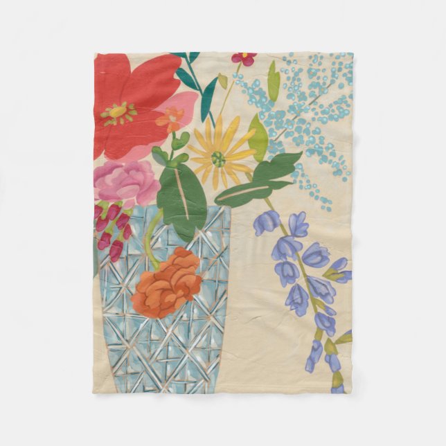 Spring Blossoms II Fleece Blanket (Front)