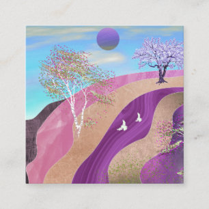 Spring Blossoms Landscape Enclosure Card