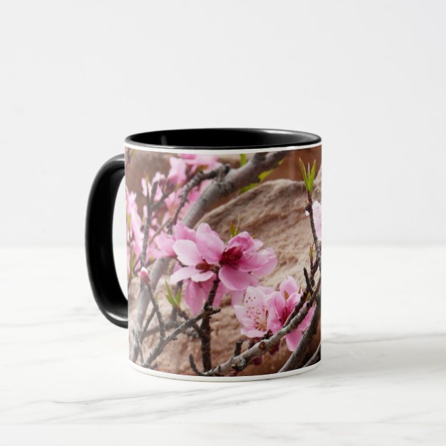 Spring Blossoms on Zion Rocks Mug (Front Left)