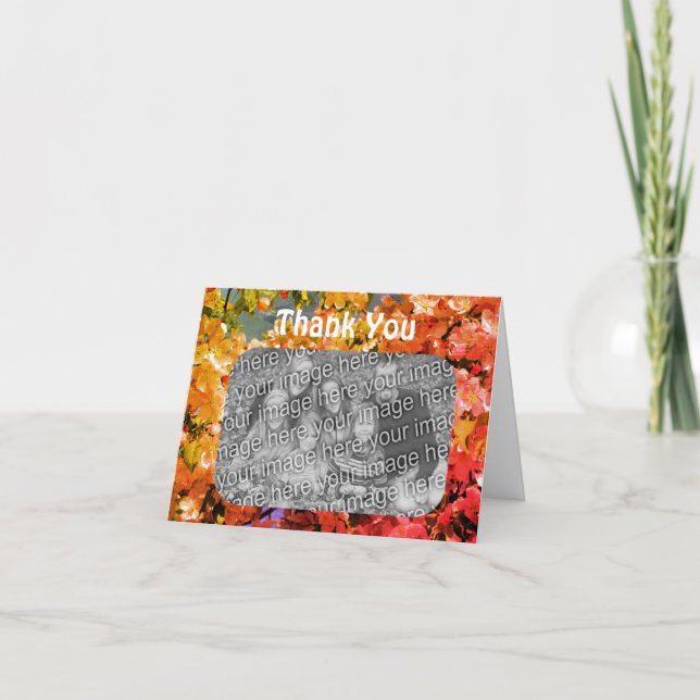 Spring Blossoms Personalised Thank You Photo Card (Front)