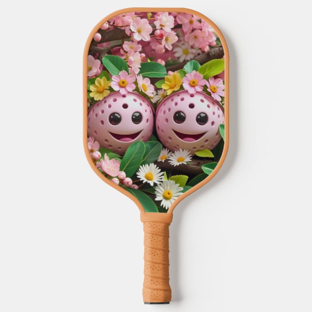 Spring Blossoms Pickleball – Fresh & Floral Paddle (Front)