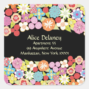 Spring Blossoms Return Address Labels Stickers