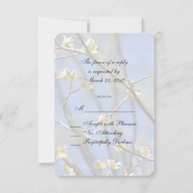 Spring Blossoms RSVP Card (Front)