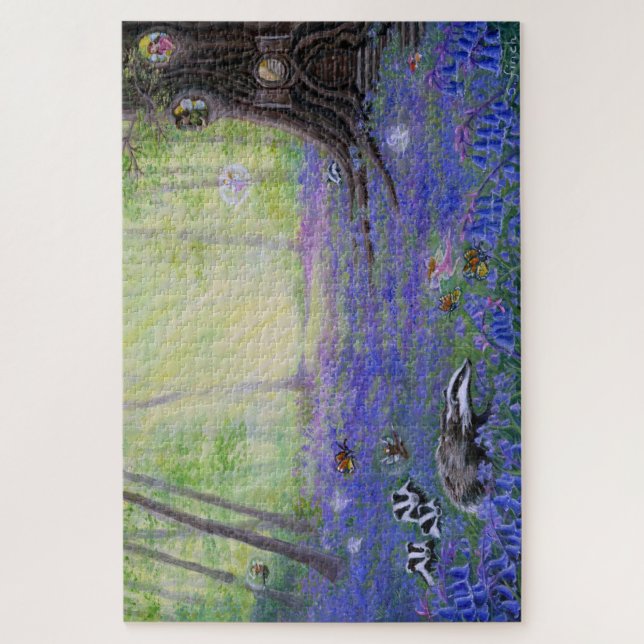 Spring Bluebell Fairy Jigsaw Puzzle (Vertical)