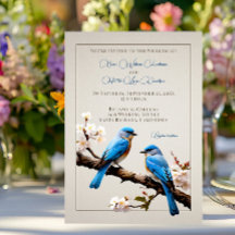 Spring Bluebirds Wedding