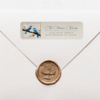 Spring Bluebirds Wedding Return Address