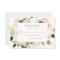 Spring Blush Floral Wedding RSVP Card