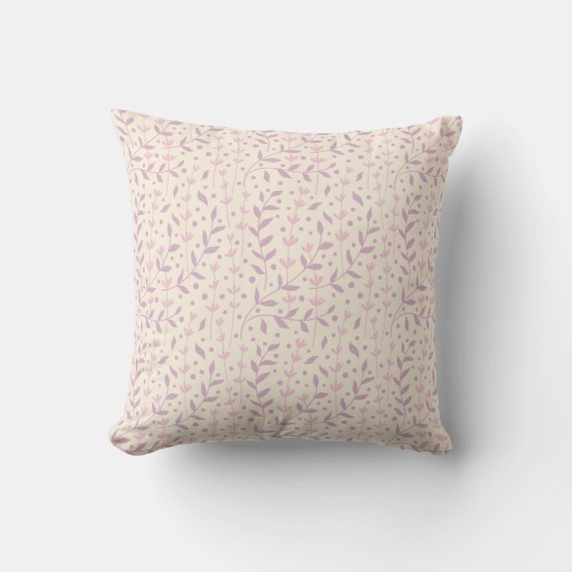 Spring Blush Meadow Branches Cushion (Front)