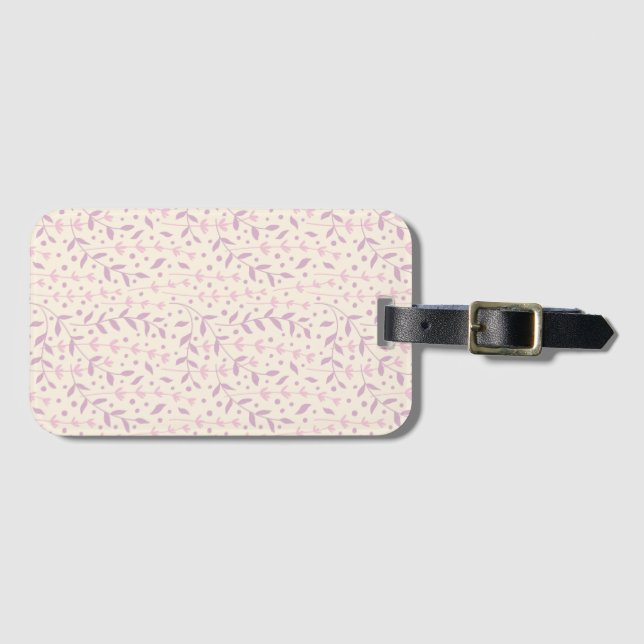Spring Blush Meadow Branches Luggage Tag (Front Horizontal)