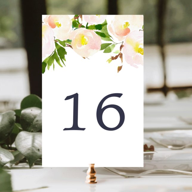 Spring Blush Table Number Card (Creator Uploaded)