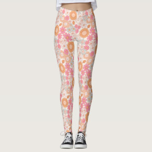 Spring Boho Flowers 1 Leggings