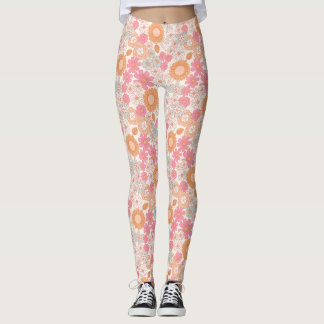 Spring Boho Flowers 1 Leggings