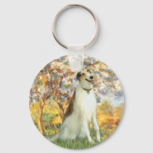 Spring - Borzoi Key Ring