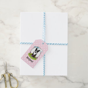 Spring Boston Terrier (black) Cute dog Gift Tags