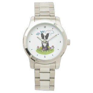 Spring Boston Terrier (black) Cute dog Watch